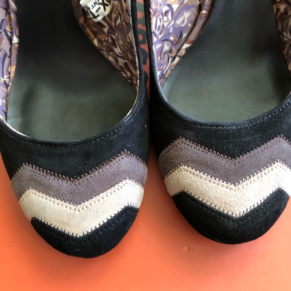 Missoni x Target zig zag black suede pumps sz 7 - Picture 2 of 6